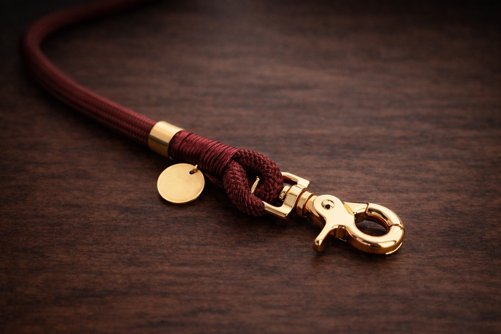 Laisse multi-positions - Rouge bordeaux