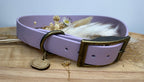 Collier chien Biothane lila pastel – fait main – largeur 25 mm