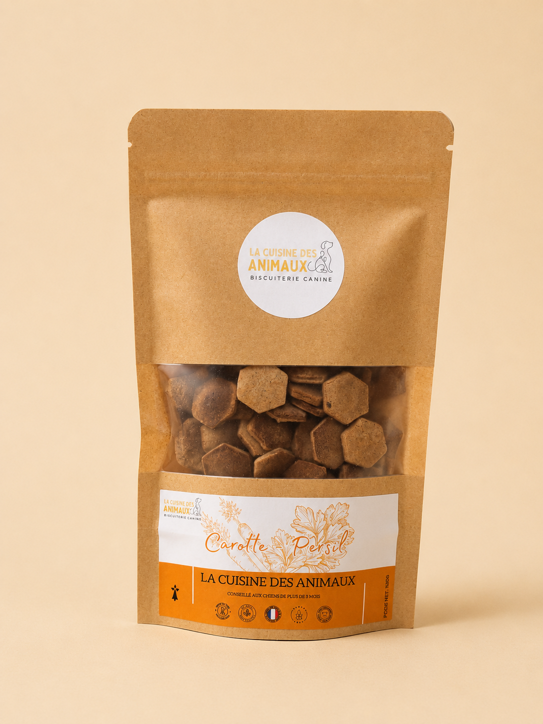 🥕 Biscuits artisanaux carotte/persil pour chien