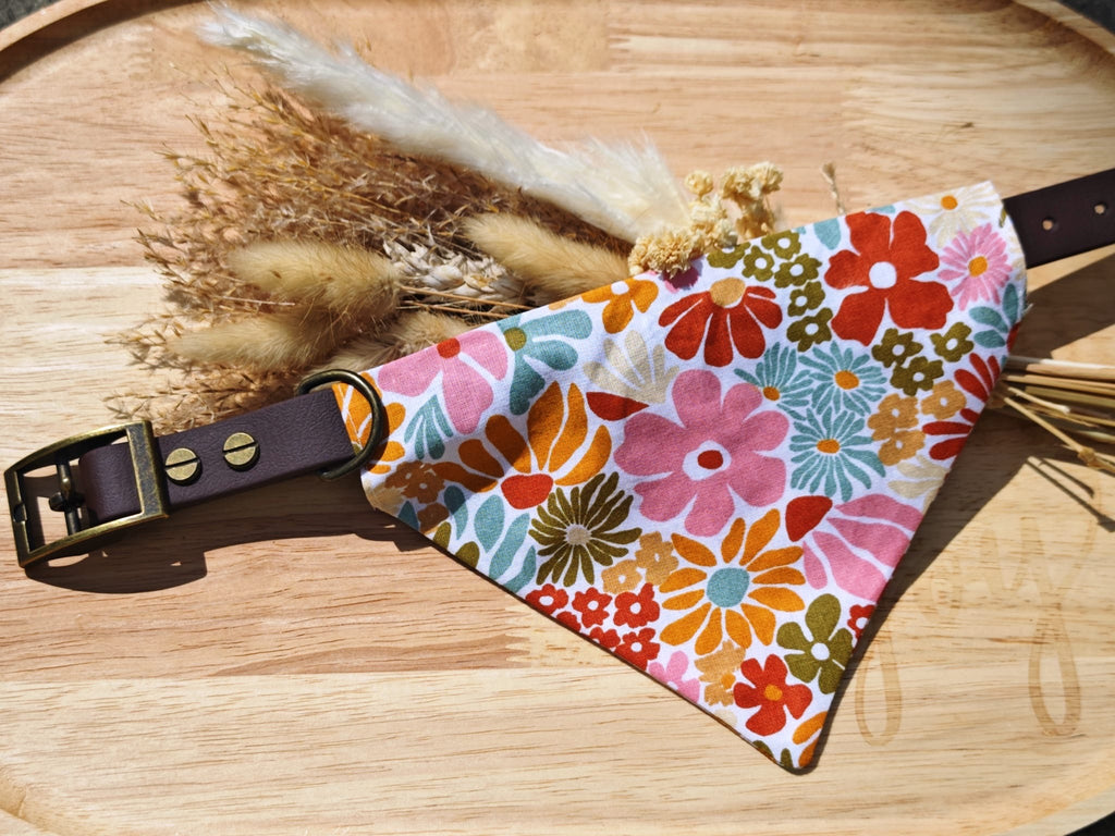 Bandana chien fleuri 🌸 - fait main