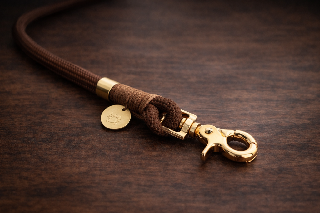 Laisse multi positions - Marron