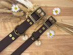 Collier chien Biothane chocolat- fait main- largeur 19 ou 25mm