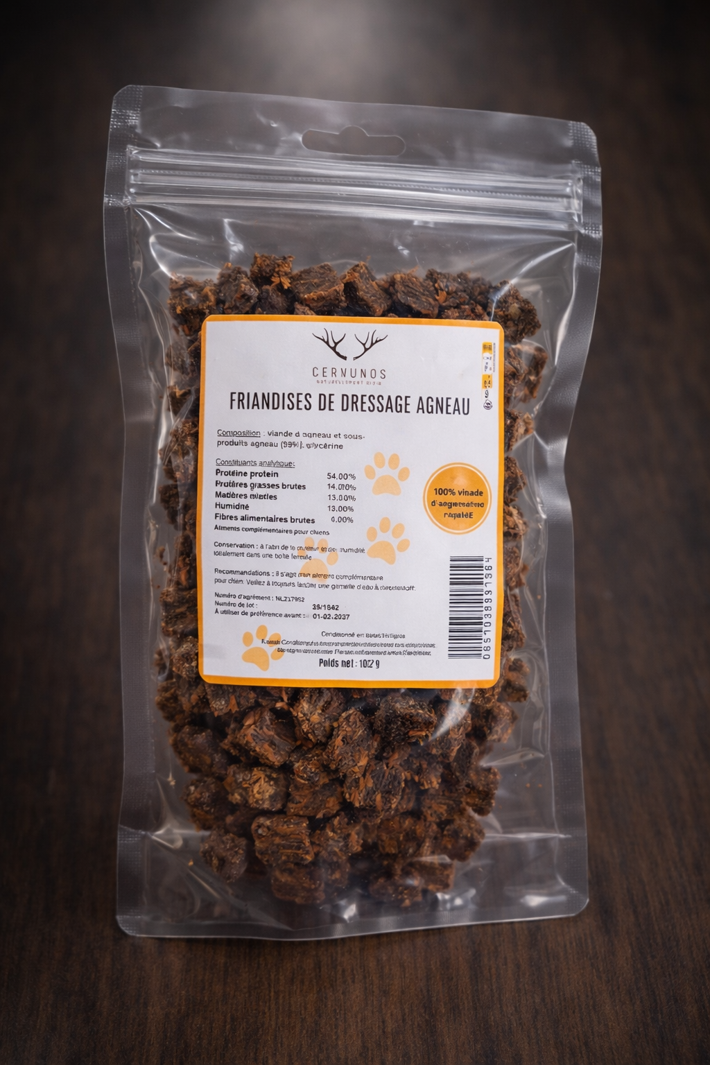 Friandise de dressage pour chien AGNEAU