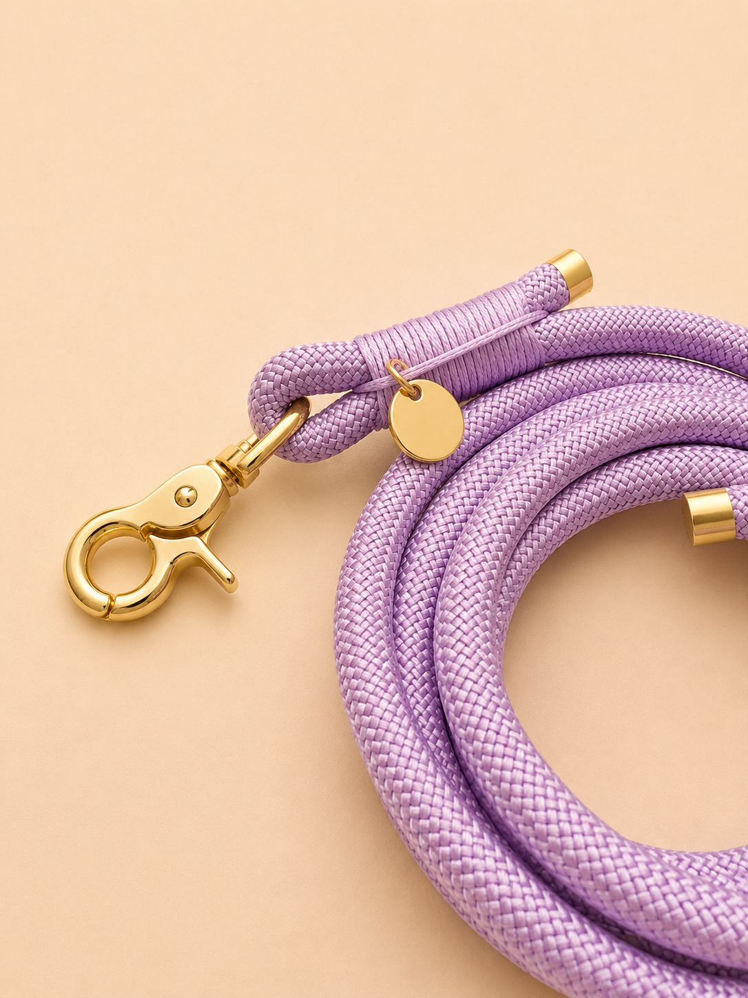 Laisse chien multi position- Violet LILA