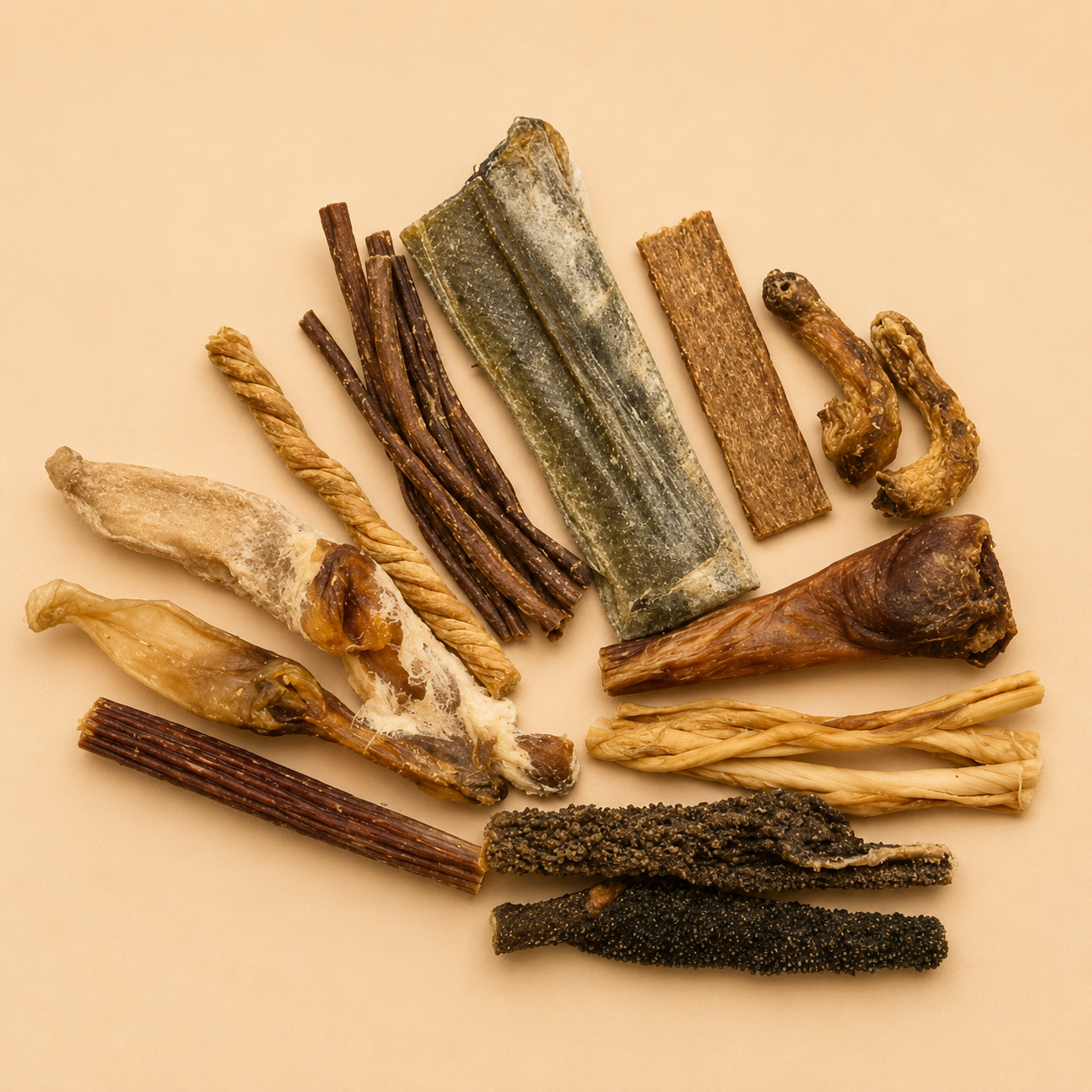 🐶 Box Mix Friandises Séchées – Mastication Facile pour Chien