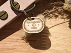 Collier chien Biothane beige - fait main - 19mm